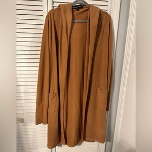 Wantable Hooded Open-front Cardigan